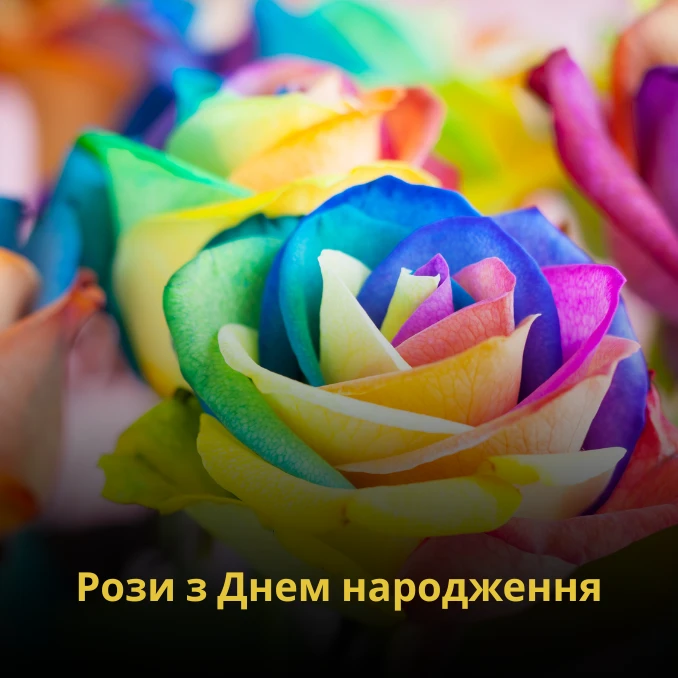 Вибирайте картинки з днем народження жінці рози