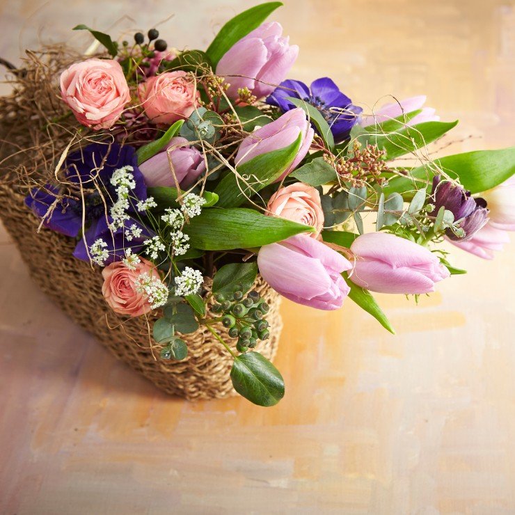 Шикарні букети з Днем народження з теплими привітаннями 