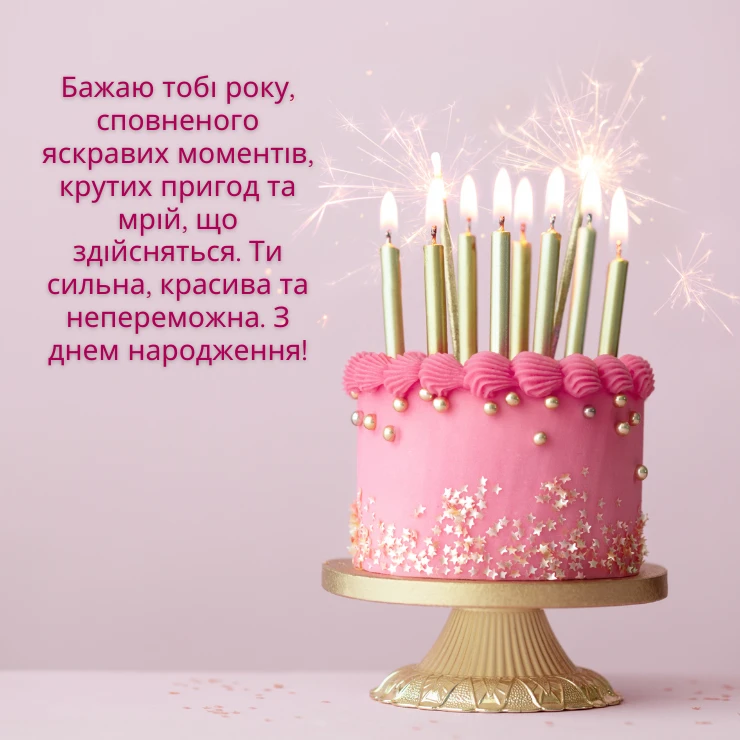 сучасне привітання з днем народження, кумі