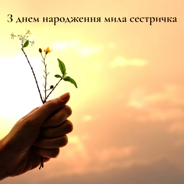 Картинки та листівки з днем народження сестрі