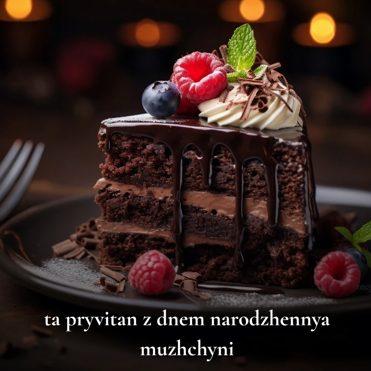 Нові українські привітання з днем народження мужчині 