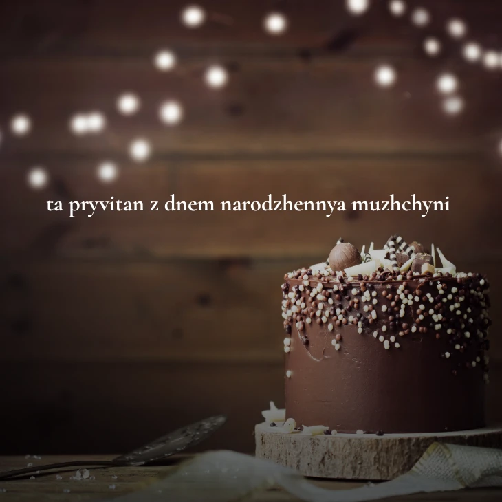 Нові українські привітання з днем народження мужчині 