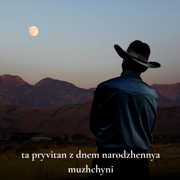 Нові українські привітання з днем народження мужчині 