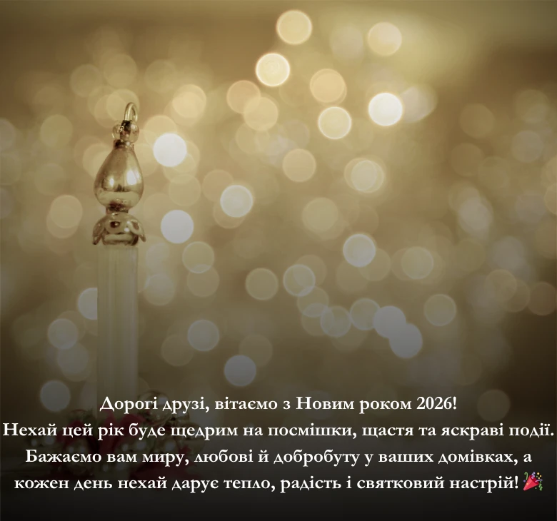 Приклади привітань з Новим роком 2026