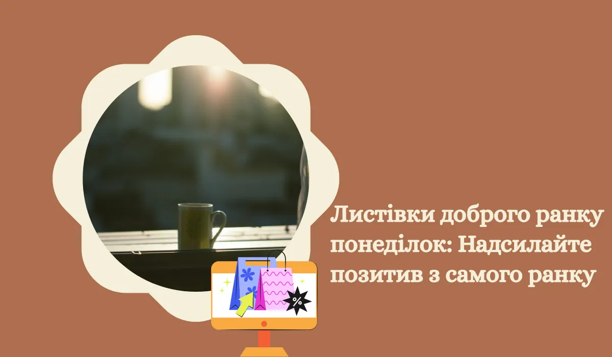 Листівки доброго ранку понеділок Надсилайте позитив з самого ранку