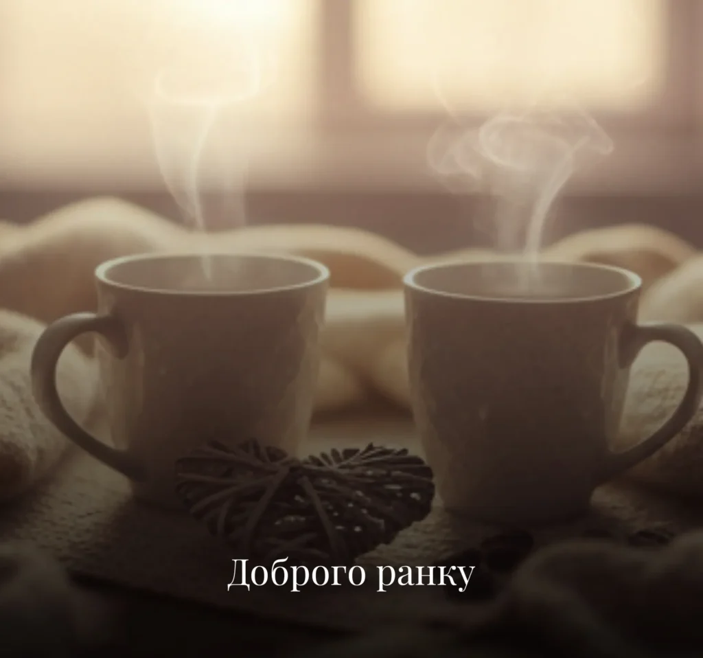 Листівки з добрим ранком на понеділок для коханих