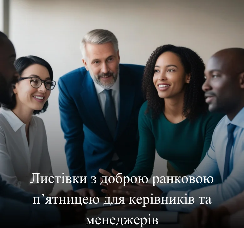 Листівки з доброю ранковою п’ятницею для керівників та менеджерів