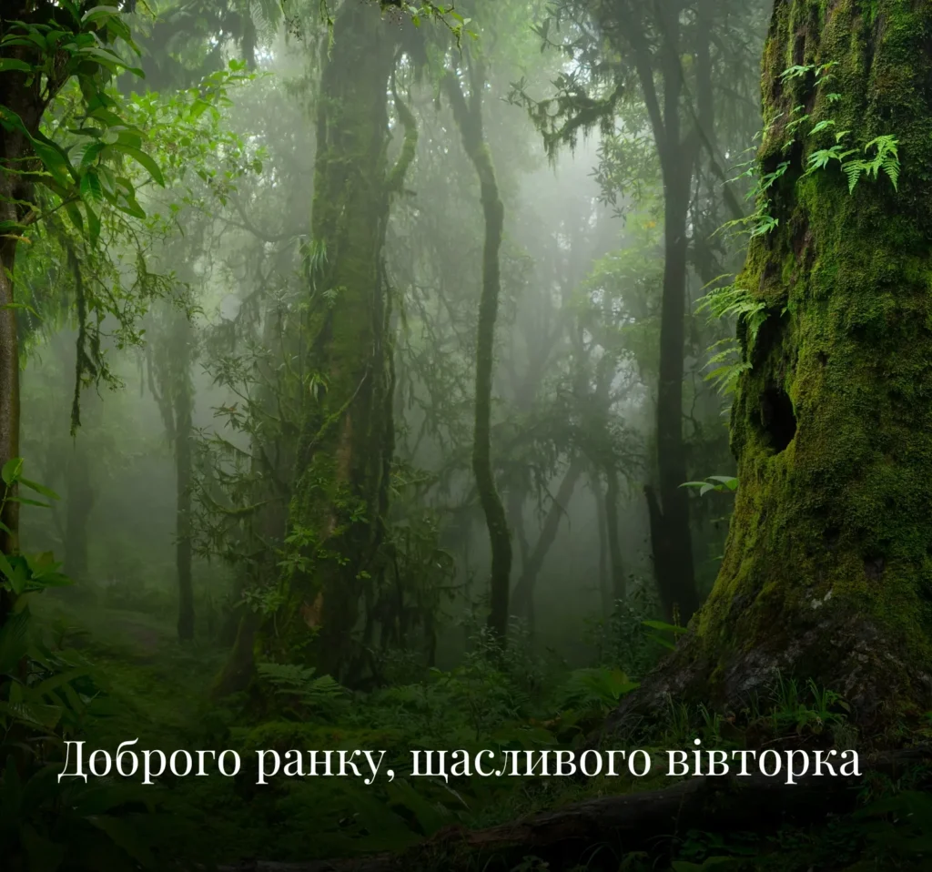 Листівки з добрим ранком для вівторка
